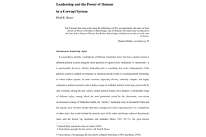 Leadership and the Power of Honour in a Corrupt System | Charan Singh